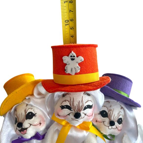 Annalee Halloween Bunch of Three Mice Ghostly Gathering 2007 10" Fall Decor - Picture 5 of 6